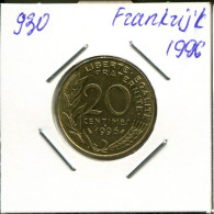 20 CENTIMES 1996 FRANCE Pièce Française #AN199.F.A - 20 Centimes