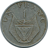 1 FRANC 1977 RWANDA (RUANDA) Pièce #AP923.F.A - Rwanda