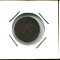 1750 HOLLAND VOC DUIT IINDES NÉERLANDAIS NETHERLANDS NEW YORK COLONIAL PENNY #VOC2649.7.F.A - Indes Neerlandesas