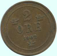 2 ORE 1902 SUECIA SWEDEN Moneda #AC934.2.E.A - Suède