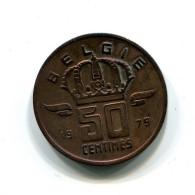 50 CENTIMES 1979 DUTCH Text BELGIQUE BELGIUM Pièce #BB393.F.A - 50 Cent