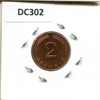 2 PFENNIG 1991 J BRD ALEMANIA Moneda GERMANY #DC302.E.A - 2 Pfennig