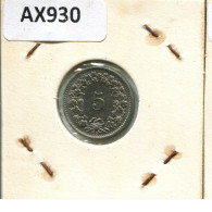 5 RAPPEN 1963 B SWITZERLAND Coin #AX930.3.U.A - Andere & Zonder Classificatie