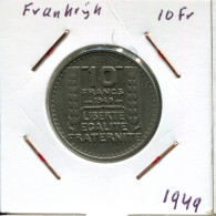 10 FRANCS 1949 FRANKREICH FRANCE Französisch Münze #AM648.D.A - 10 Francs