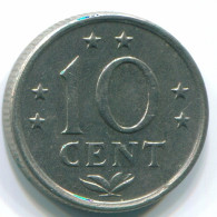 10 CENTS 1970 NETHERLANDS ANTILLES Nickel Colonial Coin #S13349.U.A - Niederländische Antillen