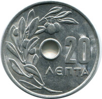 20 LEPTA 1969 GREECE Coin Constantine II #AH731.U.A - Grèce