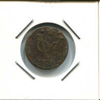 1735 HOLLAND VOC DUIT INDES NÉERLANDAIS NETHERLANDS NEW YORK COLONIAL PENNY #VOC2344.7.F.A - Indes Neerlandesas