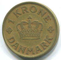 1 KRONE 1925 DINAMARCA DENMARK Moneda #WW1001.E.A - Dinamarca