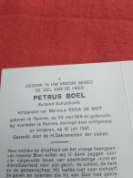 Doodsprentje Petrus Boel / Hamme 25/5/1919 - 16/7/1981 ( Rosa De Mot ) - Religion &  Esoterik