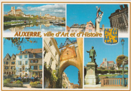 CPM . MULTIVUES " AUXERRE VILLE D'ART ET D'HISTOIRE  "  CARTE NON ECRITE - Auxerre