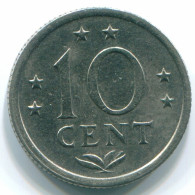 10 CENTS 1971 NIEDERLÄNDISCHE ANTILLEN Nickel Koloniale Münze #S13420.D.A - Antilles Néerlandaises