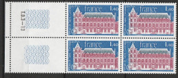 N° 2045 Abbaye De Saint-Germain-dès-Prés: Beau Bloc De 4 Timbres Neuf Impecable Sans Charnière - Unused Stamps