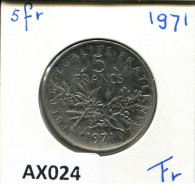 5 FRANCS 1971 FRANCE Pièce #AX024.F.A - 5 Francs