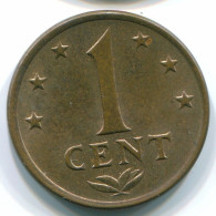 1 CENT 1976 NETHERLANDS ANTILLES Bronze Colonial Coin #S10697.U.A - Niederländische Antillen