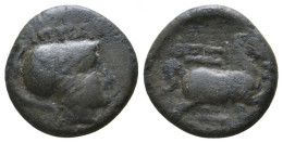 THESSALIAN LEAGUE ATHENA HORSE Authentic GREEK Coin 3.7g/15mm #ANT1254.15.U.A - Griekenland