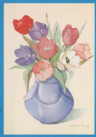 FLOWERS Vintage Postcard CPSM #PAR113.A - Blumen