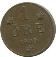 1 ORE 1900 SWEDEN Coin #AD240.2.U.A - Zweden