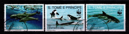 - SAINT THOMAS ET PRINCE - 1992 - YT N° 1080 / 1082 - Oblitérés - Nature Mammifères - Sao Tomé E Principe