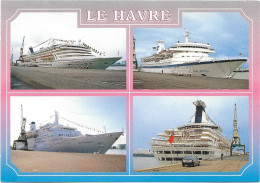 CPM - LE  HAVRE - Les  Paquebots : ROYAL PRINCESS - SUN VIKING - PACIFIC PRINCESS - Steamers