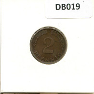 2 PFENNIG 1974 F WEST & UNIFIED GERMANY Coin #DB019.U.A - 2 Pfennig