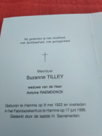 Doodsprentje Suzanne Tilley / Hamme 9/5/1922 - 17/6/1996 ( Antoine Raemdonck ) - Religion &  Esoterik