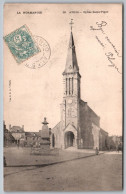 (61) 1036, Athis, La CPA 39, Eglise Saint Victor - Athis De L'Orne