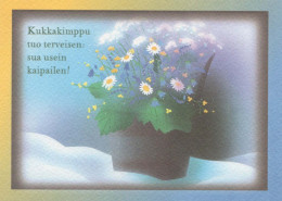 FLOWERS Vintage Postcard CPSM #PBZ164.A - Flowers