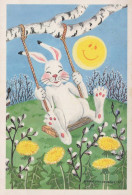 OSTERN KANINCHEN Vintage Ansichtskarte Postkarte CPSM #PBO360.A - Easter
