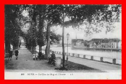 2 CPA (89) SENS. Le Clos Le Roy Et L'Yonne / Les Bains Brididi, Animé. *9095 - Sens