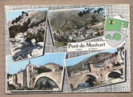 CPSM 48 - Souvenir De PONT DE MONTVERT - TB CP Multivue Dont La Plagette , Vue Générale , Grands Ponts - Le Pont De Montvert