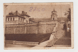 Romania Piatra Neamt * Garden Park Stairs Treppen Escaliers High School Lycee Gymnasium Tower Clock Glockenturm - Romania