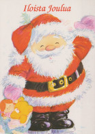 PÈRE NOËL NOËL Fêtes Voeux Vintage Carte Postale CPSM #PAJ520.A - Santa Claus