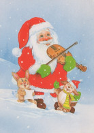 WEIHNACHTSMANN SANTA CLAUS WEIHNACHTSFERIEN Vintage Postkarte CPSM #PAJ551.A - Santa Claus
