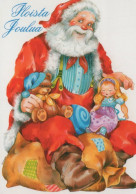 BABBO NATALE Natale Vintage Cartolina CPSMPF #PAJ398.A - Santa Claus