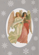 ENGEL WEIHNACHTSFERIEN Feiern & Feste Vintage Ansichtskarte Postkarte CPSM #PAH412.A - Angels