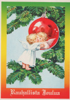 ANGELO Buon Anno Natale Vintage Cartolina CPSM #PAH393.A - Angels