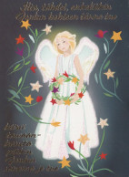 ÁNGEL NAVIDAD Vintage Tarjeta Postal CPSM #PAH170.A - Angels
