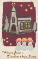 ANGE NOËL Vintage Carte Postale CPSMPF #PAG813.A - Anges