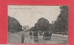 66. AVENUE DU BOIS DE BOULOGNE .  CARTE TRES ANIMEE + NETTOYEUR DE RUES . ECRITE AU VERSO LE 22-8-1917 - Paris (16)