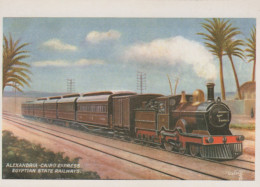 TREN TRANSPORTE Ferroviario Vintage Tarjeta Postal CPSM #PAA685.A - Trains