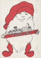 BABBO NATALE Buon Anno Natale GNOME Vintage Cartolina CPSM #PAU483.A - Santa Claus