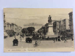 ALEXANDRIA : Place Mohamed-Ali - LL - 1912 - Queques Frottements - Alexandria