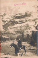 GAVARNIE 1925 - Carte Photo, Promenade Avec Un âne. - Gavarnie