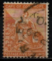 CAP DE BONNE-ESPERANCE 1871-82 O - Kaap De Goede Hoop (1853-1904)