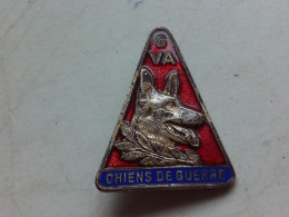 (Militaria - Insigne Drago Réf. G 416) -  10è GVA  (Groupe Vétérinaire Autonome) " CHIENS DE GUERRE " .......voir Scans - Landmacht