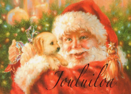 SANTA CLAUS Happy New Year Christmas Vintage Postcard CPSM #PBB087.A - Santa Claus