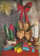 SANTA CLAUS Happy New Year Christmas GNOME Vintage Postcard CPSM #PAY519.A - Santa Claus