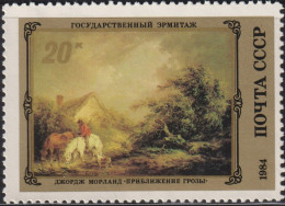 1984 Russland & UdSSR ** Mi:SU 5365, Sn:SU 5235, Yt:SU 5083, Approaching Storm, George Morland - Ungebraucht