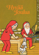 WEIHNACHTSMANN SANTA CLAUS Neujahr Weihnachten GNOME Vintage Ansichtskarte Postkarte CPSM #PAY143.A - Santa Claus