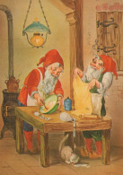 PÈRE NOËL Bonne Année Noël GNOME Vintage Carte Postale CPSM #PAY137.A - Santa Claus